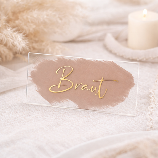 Acryl Platzkarte Dusk Rose