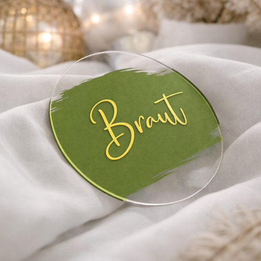 Acryl Platzkarte Matcha