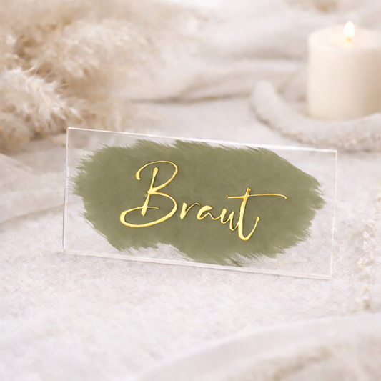 Acryl Platzkarte Matcha