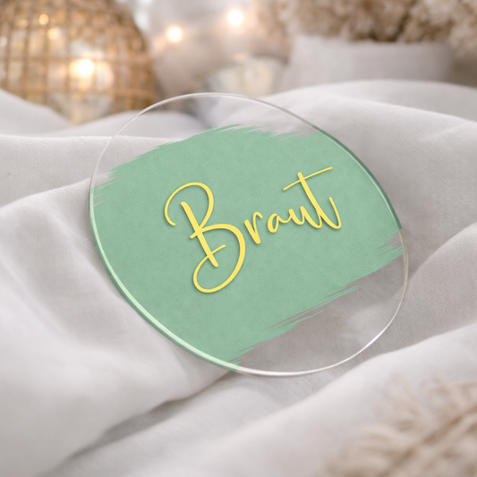 Acryl Platzkarte Mint