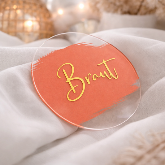 Acryl Platzkarte Dusk Rose