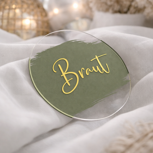 Acryl Platzkarte Salbei